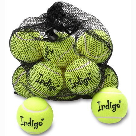 Купить Мяч для большого тенниса Indigo (12 шт в сетке) начальный уровень в Сегеже 