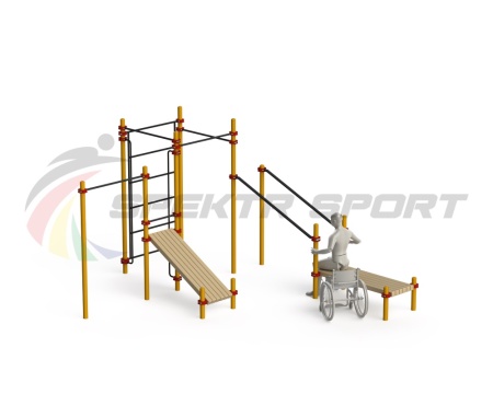 Купить Спортивный комплекс для инвалидов-колясочников WRK-D20_76mm в Сегеже 